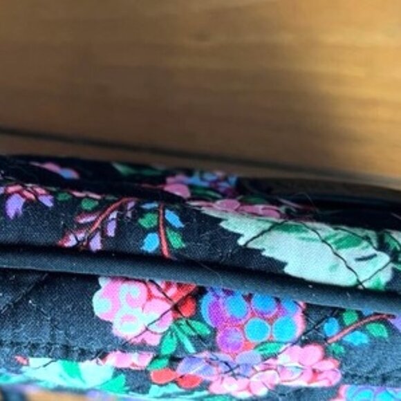 Vera Bradley Winterberry Black Floral Small Crossbody Bag - Picture 8 of 8